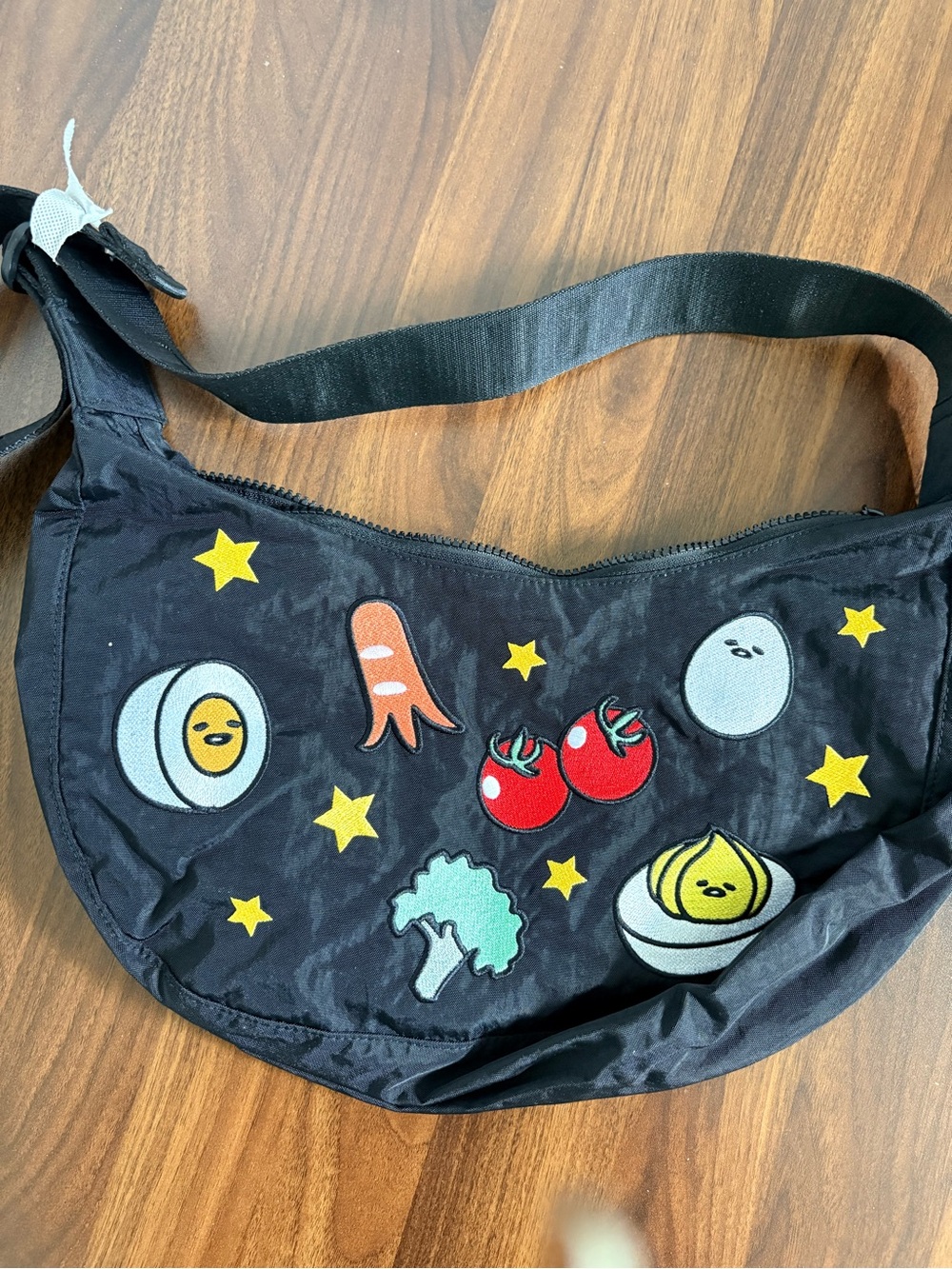 BAGGU Black Crossbody Gudetama Bag NWT - Picture 3 of 7